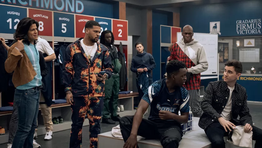 The AFC Richmond team in the locker room in Ted Lasso season 3 | Agents of Fandom