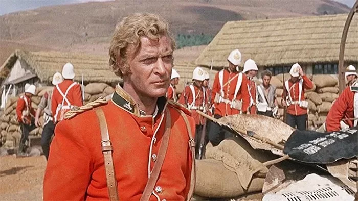 Michael Caine in 1964's "Zulu" is not a white nationalist propaganda film. via Agents of Fandom