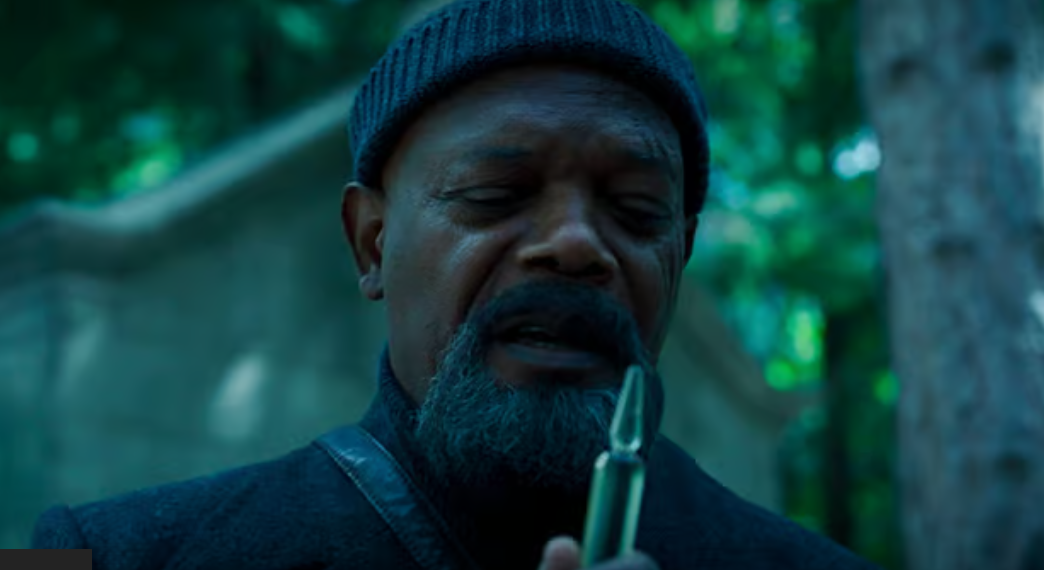 Gravik and his Skrulls want to get their hands on this vial of Avengers DNA being held by Nick Fury (Samuel L. Jackson) in Secret Invasion episode 5 | Agents of Fandom