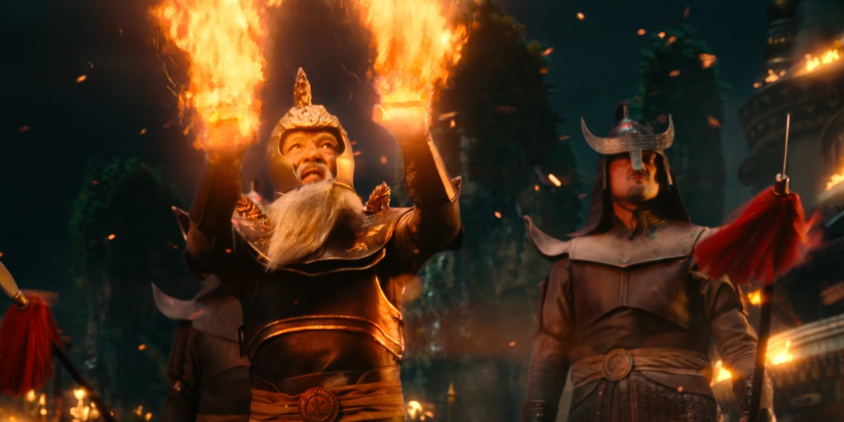 Fire Lord Sozin sets the Southern Air Temple ablaze in Avatar: The Last Airbender episode one. | Agents of Fandom