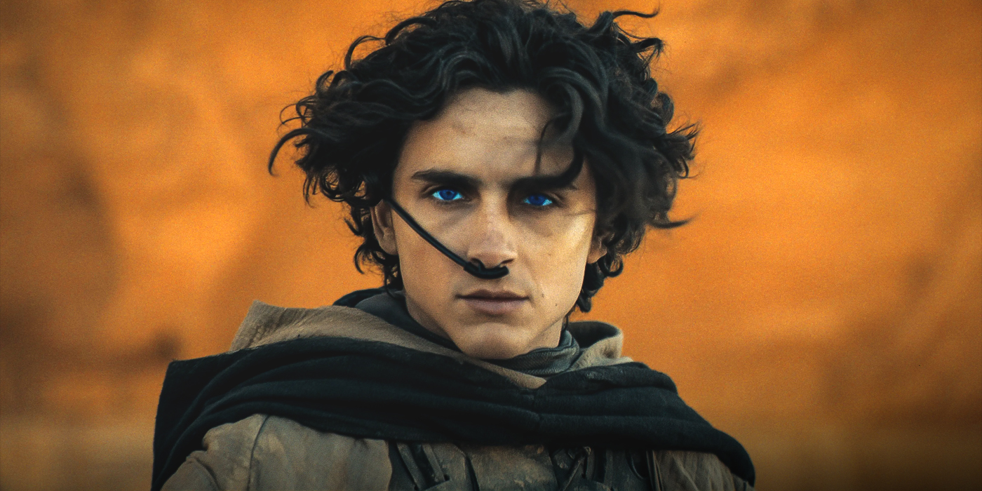 Close-up of Timothee Chalamet with his breathing tube in Dune: Part Two | Agents of Fandom