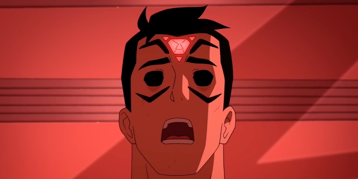 Clark Kent under the contorl of Brainiac in My Adventures With Superman Season 2 Episode 8 "The Death of Clark Kent" | Agents of Fandom